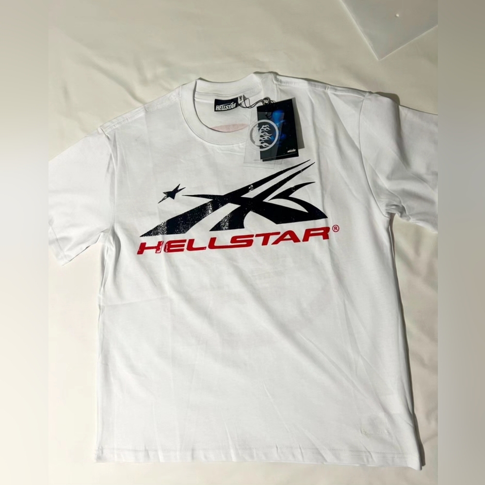 HELLSTAR Sport Logo Gel Graphic T-Shirt "White"